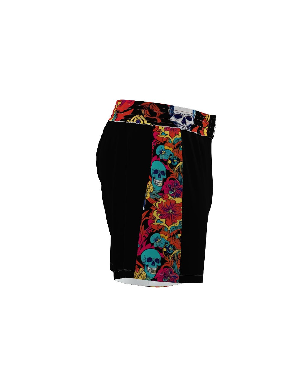SKULLTRIP BLACK Premium Matching Set - RASH GUARD + GRAPPLING SHORTS